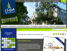 Tablet Screenshot of cnda.qc.ca